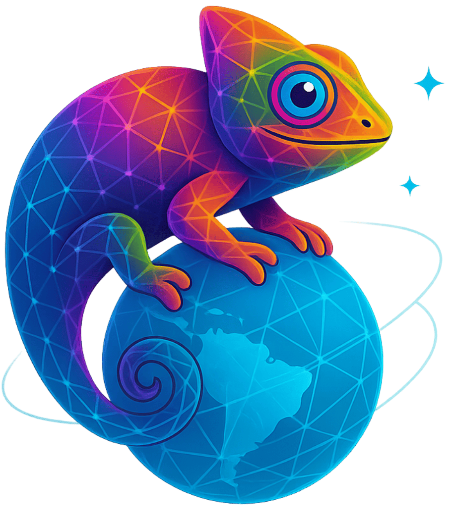 Logotipo Chamaeleon Geotecnologias